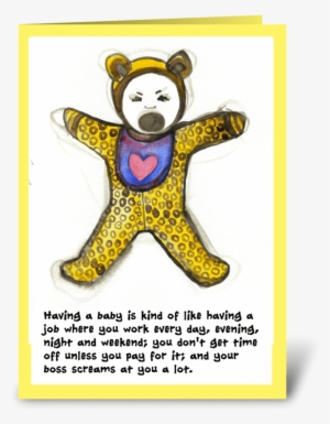 Paternity Leave Workload Greeting Card - Greeting Card
