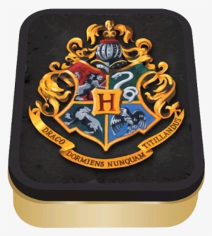 collectors tin hogwarts crest - harry potter crest blanket