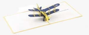 Airplane With Banner - Airplane With Banner Popup Card