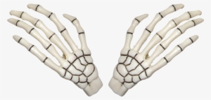 Skeleton Bone Hand Hairslides White