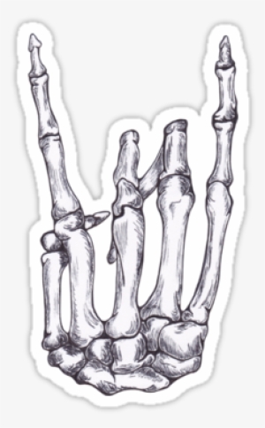 Rock Hand Png Skeleton Rock On Hand Sign Rock On Skeleton - Rock On Skeleton Hand