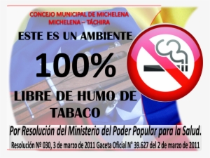 Venezuela Un Ambiente 100% Libre De Humo De Tabaco - Calluspeeling