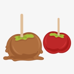 Candied Apples Svg Cutting Files For Scrapbooking Fall - Transparent Candy Apples Clipart