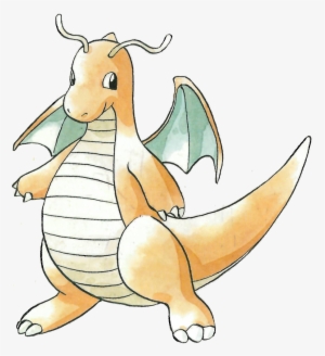 In Red And Blue, Dragonite And Charizard Had Such Different - Dragonite Gen 1 Transparent