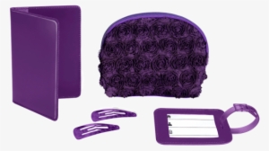 Travel Tricia 5-piece Travel Gift Set - Conair Travel Smart Purple Roses 5-piece Travel Gift