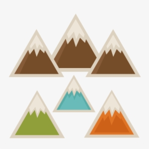 Mountain Set Svg Scrapbook Cut File Cute Clipart Files - Cute Mountain Clipart