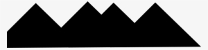 Mountain Clipart Silhouette - Black Mountain Clip Art