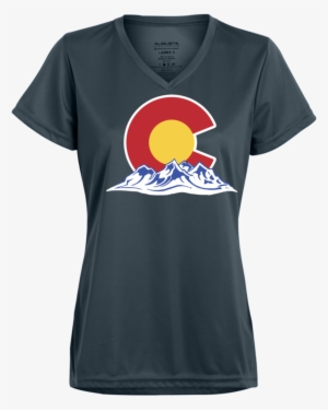 Colorado Mountain Silhouette Ladies' Wicking T Shirt - University Of Arizona Medicine Shirt