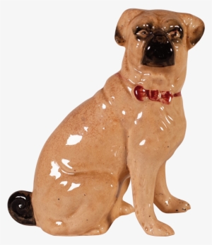 Pottery Figure Of A Pug - Boxer