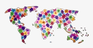 Flower World Map - Tropical Rainforests On Map
