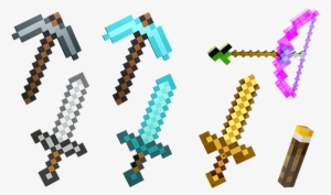 Transforming Gold Sword / Pickaxe - Minecraft Diamond Sword Pickaxe