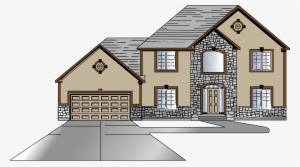 Vector Free Download Big Houses Design Clipart In Simple - 2 Story House Clip Art