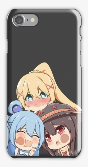 Aqua, Megumin, Darkness Iphone 7 Snap Case - Konosuba Darkness Wallpaper Smartphone