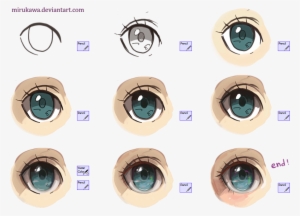 Anime, Eyes, And Tutorial Image - Digital Art Anime Eyes