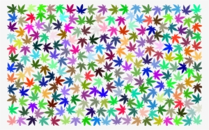 Weed Clipart Rainbow - Marijuana Background