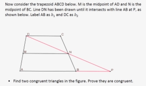 Trapezoid Midsegment Proof - Trapezoid