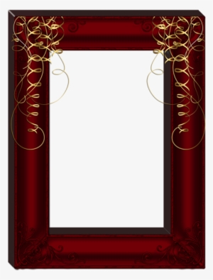 Red Frames Png - Dark Red Picture Frame