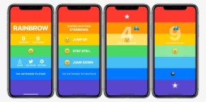 An Interesting Eyebrow-controlled Arcade Game Designed - Rainbow Wallpaper Iphone X