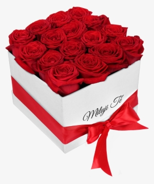 White Box Of Red Roses I Love You - Rosas Para El 14 De Febrero