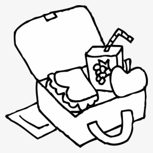 Lunch Box Clipart Black And White - Lunchbox Clipart