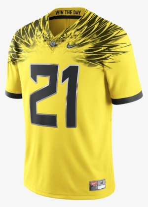 Nike Football Electric Lightning Limited Men's Jersey - Yellow Oregon Duck Jersey