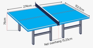 The Laws Of Table Tennis - Ping Pong Table Size