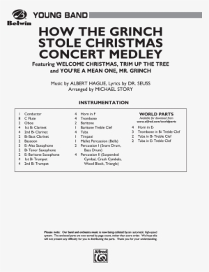 How The Grinch Stole Christmas - Caribbean Christmas Music Sheet Michael Story
