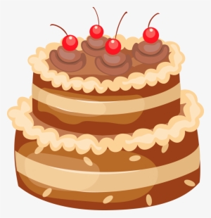 Cake Png Vector Free - Transparent Background Birthday Cake Clip Art