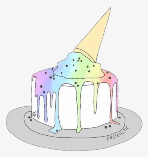 Torta Pastel Helado Arcoiris Pasteldehelado Emoji Emoji - Ice Cream Cake