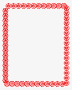 Red Circle Borders And Frames Clipart - Borders And Frames Red