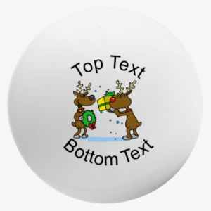Reindeer Gift Giving Ping Pong Ball - Table Tennis