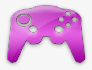 Purple-controller - Pink Video Game Controller