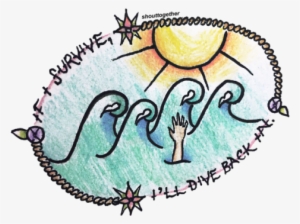 You Are The Wave I Could Never Tame - Pool Paramore Tattoo