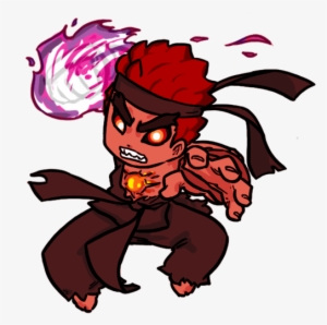 Evil Ryu Chibi Fighting Games, Street Fighter, Image - Street Fighter Evil Ryu Chibi