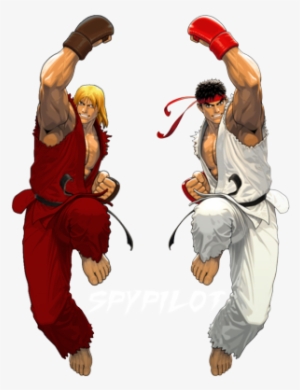 Ken Ryu Png Clipart Free Library - Ryu Y Ken Png