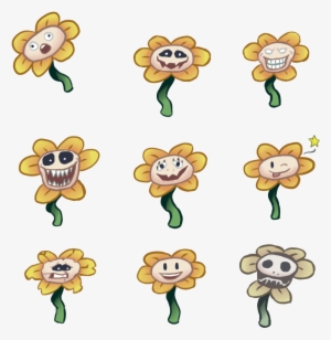 Flowey Undertale Png - Flowey Undertale Pixel Art, Transparent Png(602x708)  - PngFind