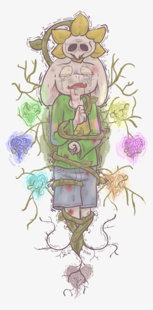 Hey Wanted To Draw Some Fanart Of A Fun And Cute Game - Asriel And Flowey Art