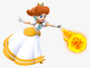 How Princess Daisy Should Be In Her Official Fire Flower - Princess Daisy Fan Art