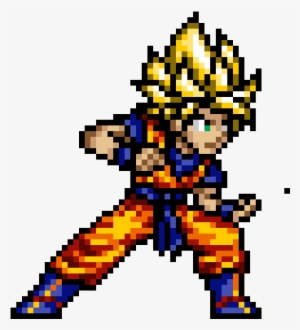 Super Saiyan Goku - Pixel Art Dragon Ball