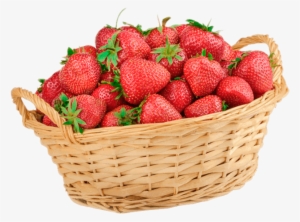 Strawberries-home - Basket Full Of Strawberries Png