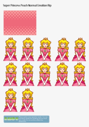 Super Princess Sheets Ds - Peach Sprite Super Princess Peach