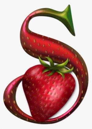 Strawberry - Letras Decoradas Con Frutas