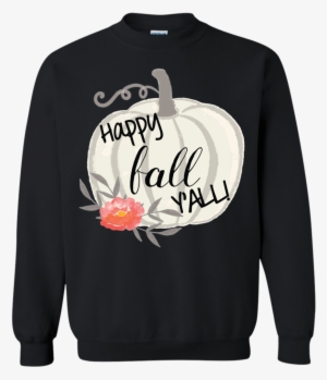 Happy Fall Y'all Watercolor Pumpkin Crewneck Sweatshirt - Yosemite Park T-shirts