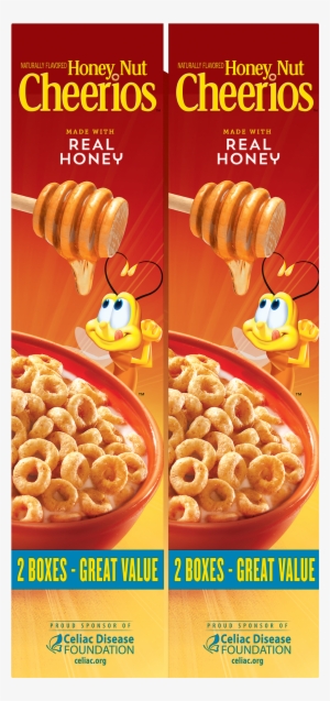 Clipart Box Breakfast Cereal - Honey Nut Cheerios Gluten Free Cereal 2-24 Oz. Boxes