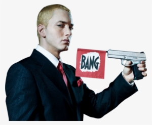 Is Eminem Rawcus Clip Black And White - Eminem With A Gun