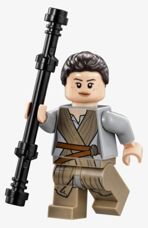 LEGO NEW REY MINIFIGURE STAR WARS JEDI FORCE AWAKENS 75099 MINI FIGURE W/ STAFF 