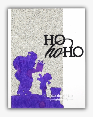 All Die Cut Christmas Card By Understand Blue - Impression Obsession Dies - Ho Ho Ho Die595-b