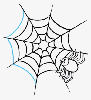 How To Draw A - Spider Web Drawing