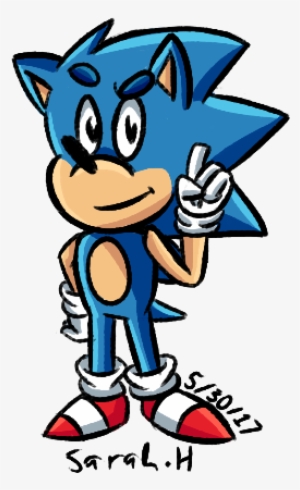 Drew This Cute Little Classic Sonic After I Watched - Cartoon
