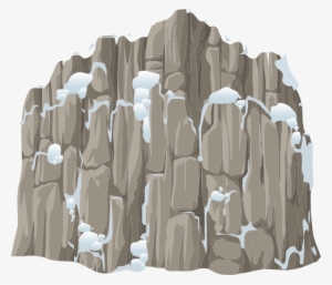 Cliff Face Snow Clip Art At Clker - Snow Cliff Png